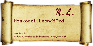 Moskoczi Leonárd névjegykártya